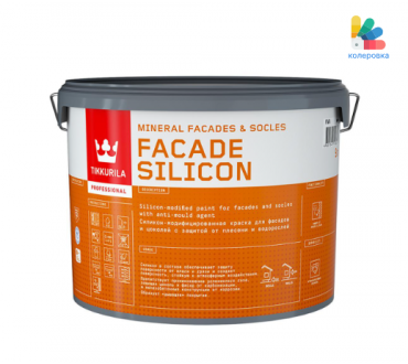 Краска фасадная акриловая Tikkurila Prof Facade Silicon для фасадов и цоколей база А (9л)